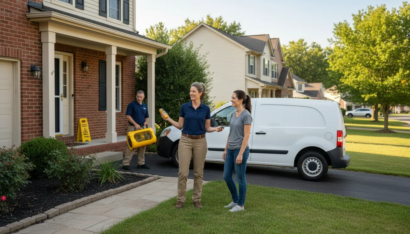 Residential water damage restoration in Hernando, MS